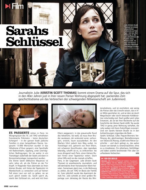 SKIP - Das Kinomagazin, Ausgabe März 2012