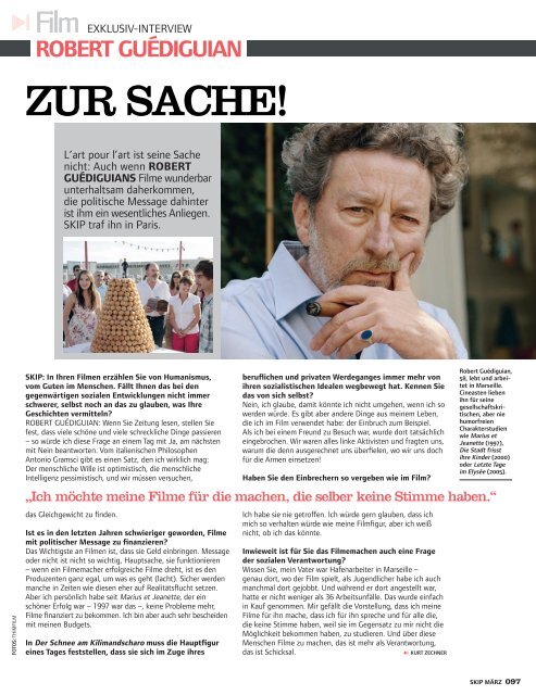 SKIP - Das Kinomagazin, Ausgabe März 2012