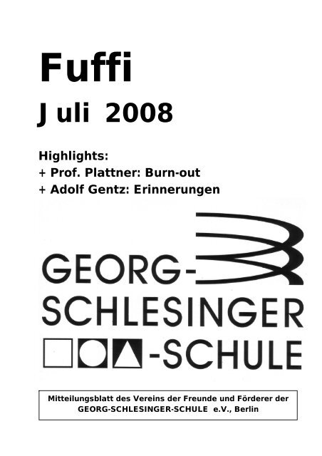 Juli 2008 - Georg-Schlesinger-Schule
