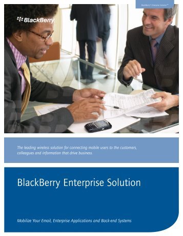 BlackBerry Enterprise Solution - Etisalat