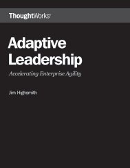 Adaptive Leadership: Accelerating enterprise agility - ThoughtWorks