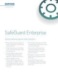 SafeGuard Enterprise - Sophos