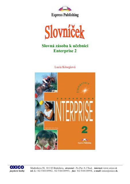 slovník enterprise 2 - OXICO