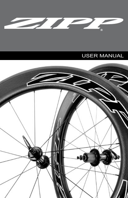 user manual - Zipp - Speed Weaponry