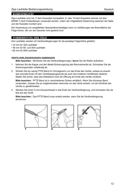 user manual - Zipp - Speed Weaponry