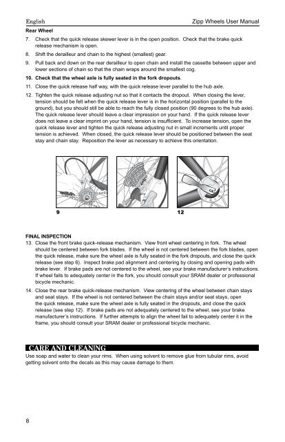 user manual - Zipp - Speed Weaponry