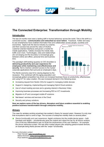 White paper on The Connected Enterprise - TeliaSonera