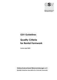 Quality Criteria for Rental Formwork - Güteschutzverband ...