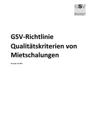 GSV-Richtlinie Qualitätskriterien von Mietschalungen