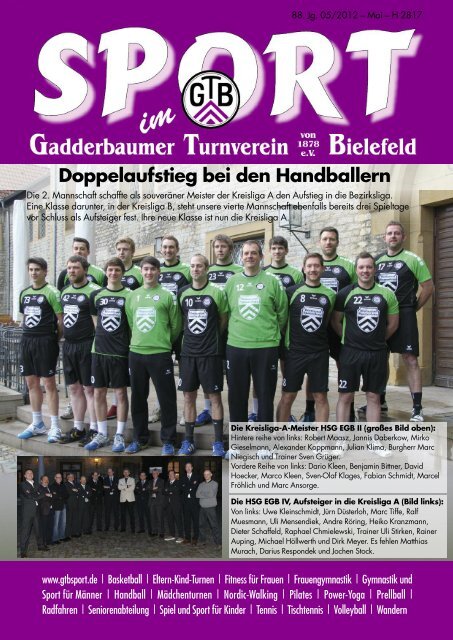 Doppelaufstieg bei den Handballern - Gadderbaumer Turnverein v ...