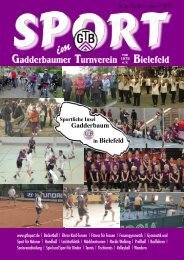 Ausgabe Mai 2011 - Gadderbaumer Turnverein v. 1878 eV Bielefeld