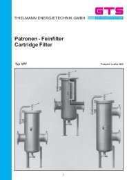 Patronen-Feinfilter VPF - THIELMANN ENERGIETECHNIK GmbH