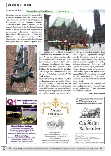 Ausgabe September 2011 - Gadderbaumer Turnverein v. 1878 eV ...