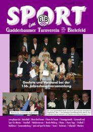 Ausgabe März 2013 - Gadderbaumer Turnverein v. 1878 eV Bielefeld