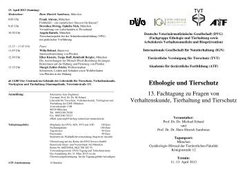 Internationale Gesellschaft für - Tierhygiene - LMU