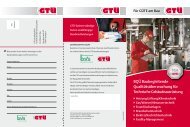 Flyer: GTÜ-Baudienstleistungen für Technische Gebäudeausrüstung