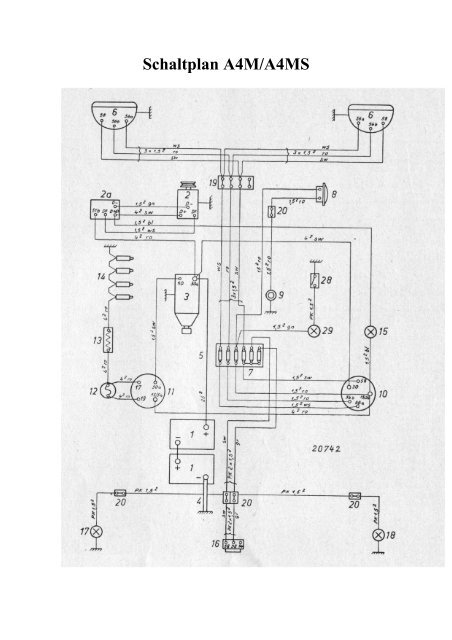 Schaltplan A4M/A4MS