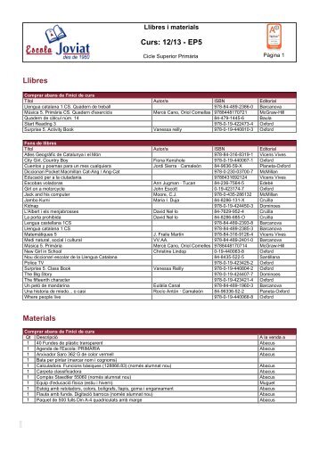 Joviat gestió v2 - Circular llibres/materials - Escola Joviat