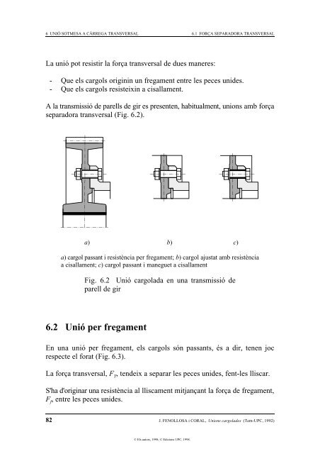 1 Tecnologia de les unions cargolades 1.1 Sistema cargol-femella