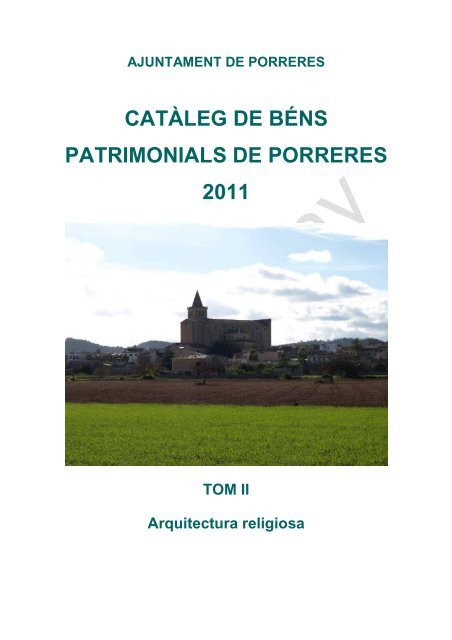 tom 3 arquitectura religiosa - Ajuntament de Porreres