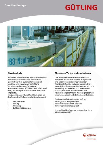 Durchlaufanlage - Gütling Wassertechnologie GmbH