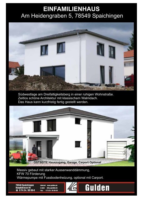 Einfamilienhaus Gulden