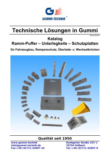 Katalog für Fahrzeug- und Rampenschutz - Gummi-Technik GmbH