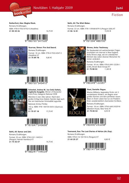 Februar - Buchkatalog