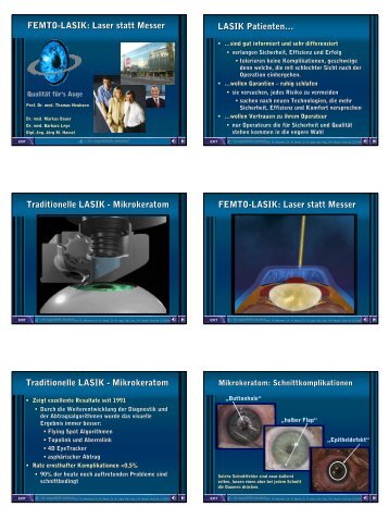 Mikrokeratom FEMTO-LASIK - alz Augenklinik