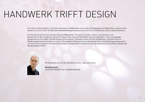 Dokumentation 4. Designtage Gut Rosenberg