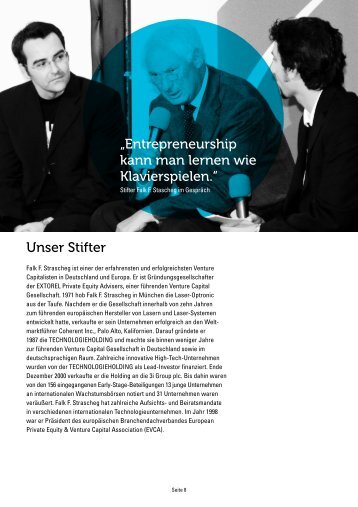 SCE-Stifter Falk F. Strascheg im Interview