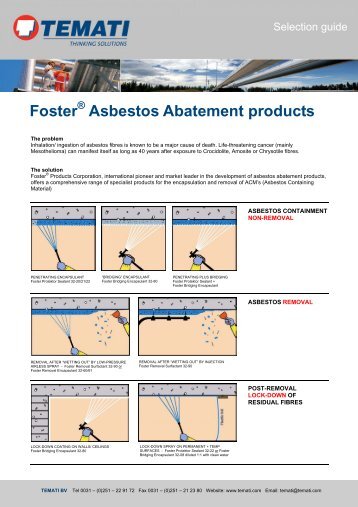 Foster Asbestos Abatement products - Temati