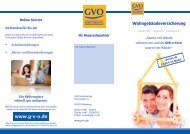 Wohngebäudeversicherung - GVO Versicherung