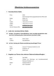 Öffentliches Verfahrensverzeichnis - GWG Rhein-Erft