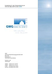 Geschäftsbericht 2009 - GWG Rhein-Erft