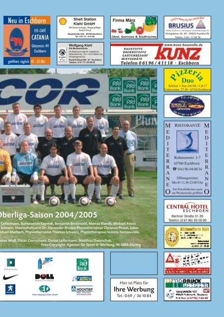 Anpfiff - 1. FC Eschborn