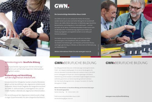 BERUFLICHE BILDUNG BERUFLICHE BILDUNG - GWN