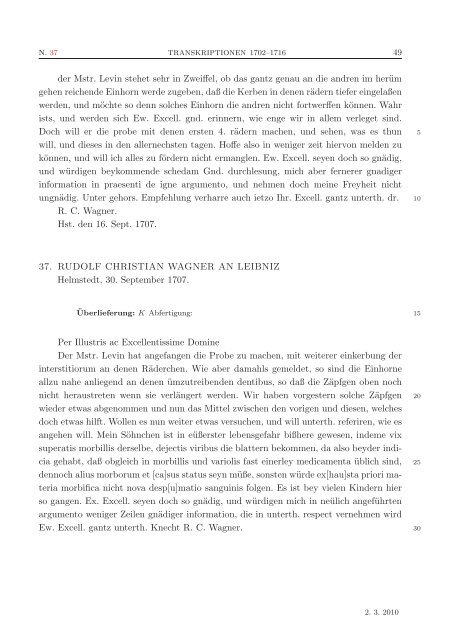 Leibniz, Akademie-Ausgabe, 1702--1716 - Gottfried Wilhelm Leibniz ...