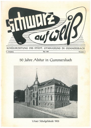 50 Jahre Abitur in Gummersbach - Städtisches Gymnasium ...