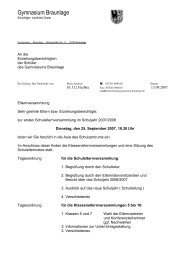 Einladung zur Elternversammlung 2007  - Oberharz-Gymnasium ...