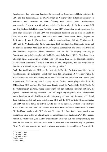 Facharbeit im Leistungskurs Geschichte Pazifismus in der Weimarer ...