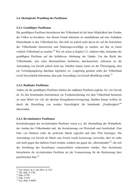 Facharbeit im Leistungskurs Geschichte Pazifismus in der Weimarer ...