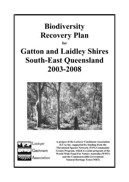 Biodiversity Recovery Plan - Lockyer Valley Regional Council