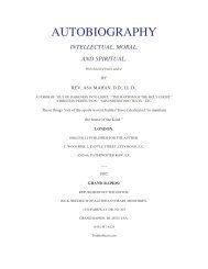 Asa Mahan's Autobiography - Library of Theology