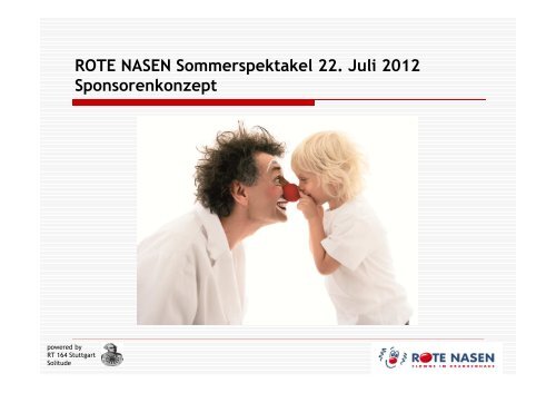 ROTE NASEN Sommerspektakel 2012 Sponsorenpakete