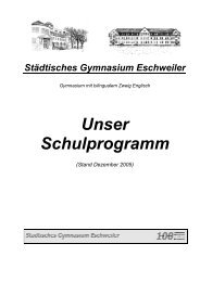 Schulprogramm.pdf - Städtisches Gymnasium Eschweiler