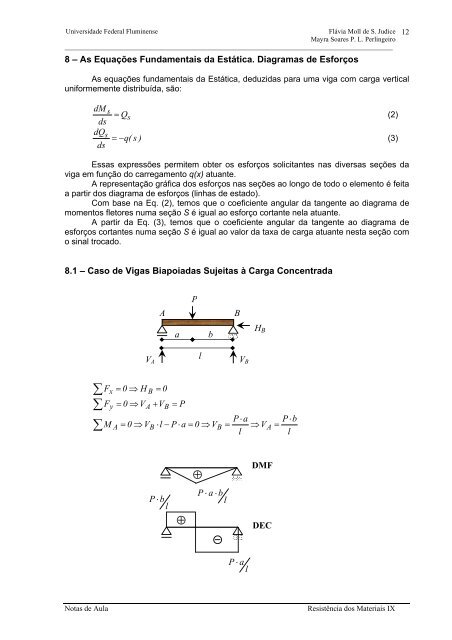 RESISTÊNCIA DOS MATERIAIS IX - UFF