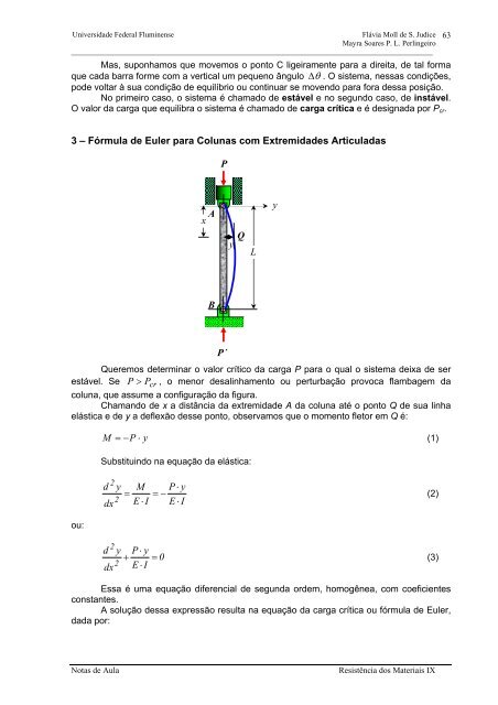 RESISTÊNCIA DOS MATERIAIS IX - UFF