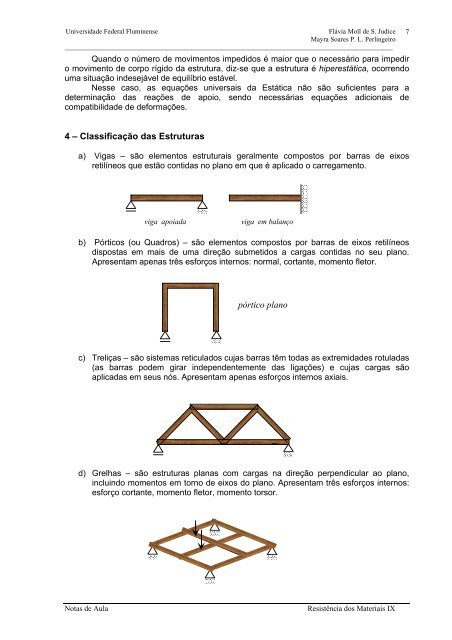 RESISTÊNCIA DOS MATERIAIS IX - UFF