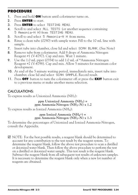 TEST INSTRUCTIONS - Geotech Environmental Equipment